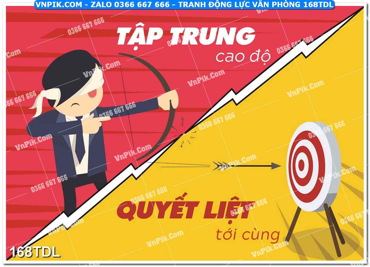 Tranh động lực văn phòng 168TDL